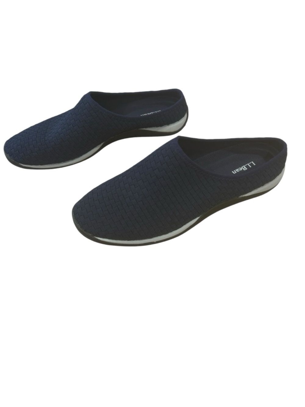 L.L. Bean BeanSport Woven Mule Slides Navy blue womens size 9.5M Comfort Slip On - Picture 12 of 12